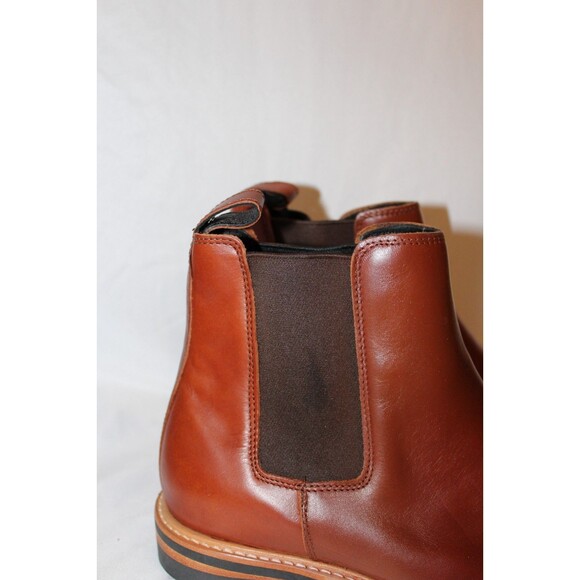 Nisolo Men\'s MAHOGANY Marco Everyday Chelsea Leather Boots $268 NEW